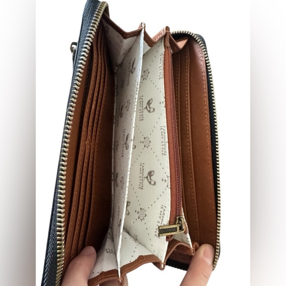 Farmhouse Is My Style Canvas Floral Gray Tote Hand Bag Purse and Wallet Set - Picture 15 of 16